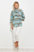 Britt Zig Zag Print Top