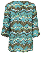 Britt Zig Zag Print Top