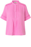 Bryssia Pink Pleated Blouse
