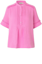 Bryssia Pink Pleated Blouse