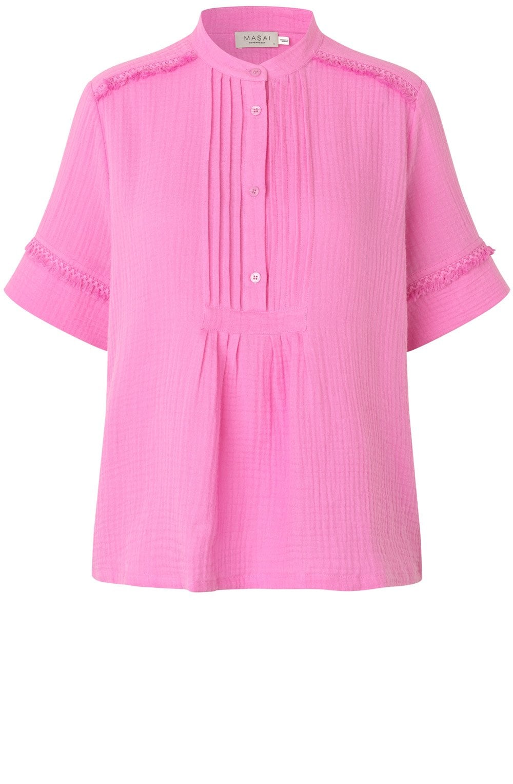 Bryssia Pink Pleated Blouse