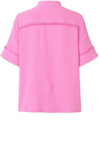 Bryssia Pink Pleated Blouse