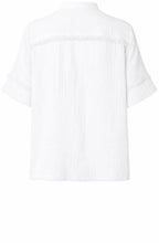 Bryssia White Pleated Front Blouse