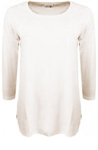 Cecille Cream Jersey Top