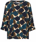 Chipmunk Leaf Print Becca Blouse