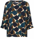Chipmunk Leaf Print Becca Blouse