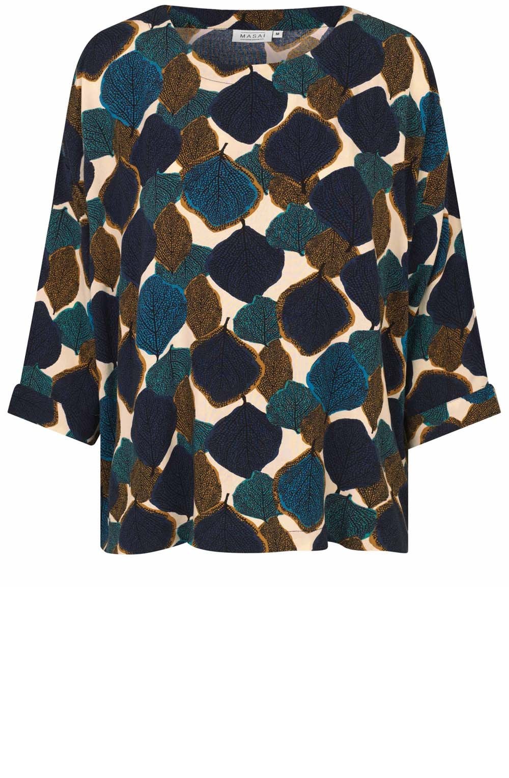 Chipmunk Leaf Print Becca Blouse