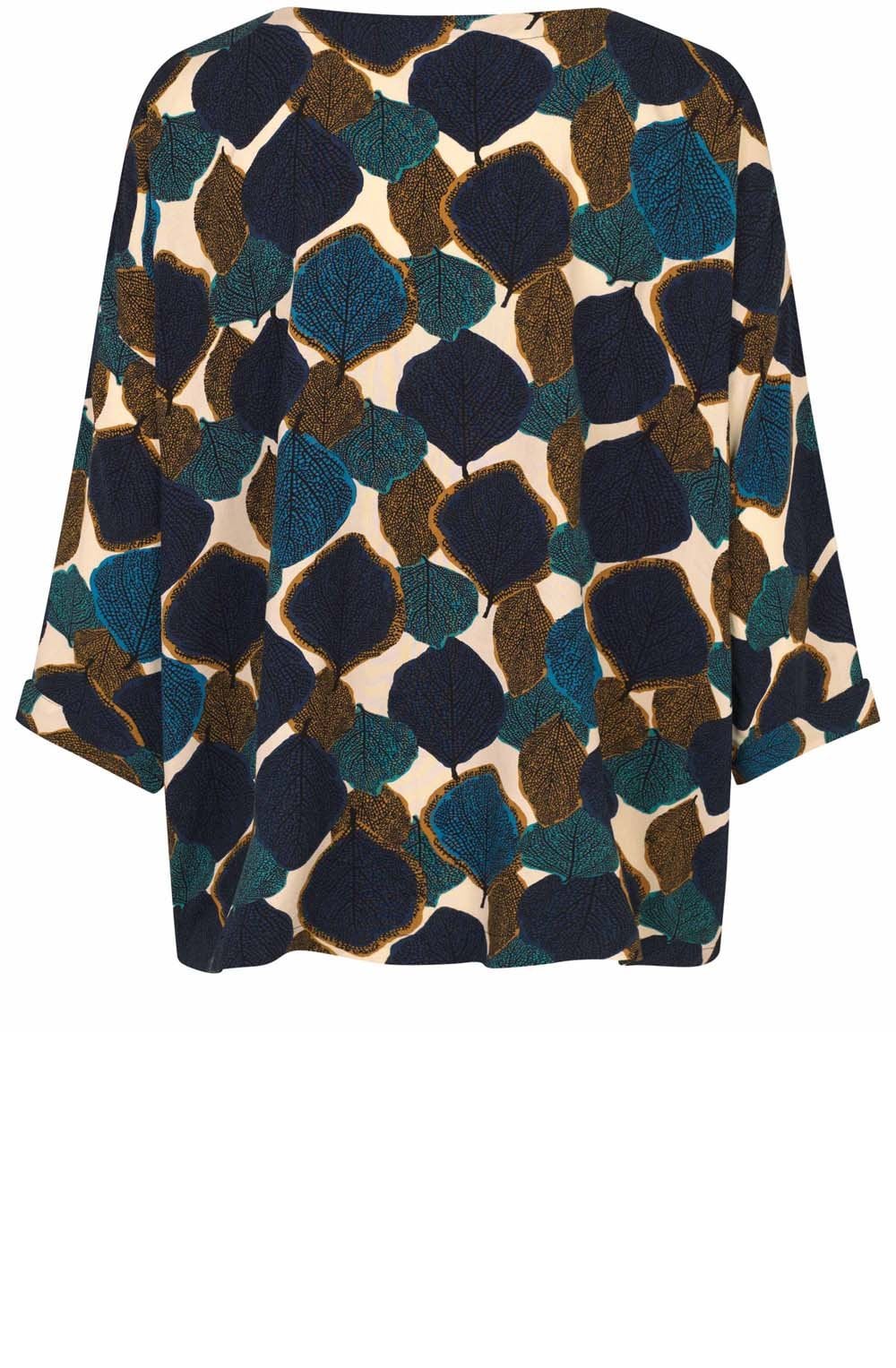 Chipmunk Leaf Print Becca Blouse