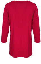 Cilla Red Jersey Top