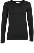 Cream Black Jersey Top