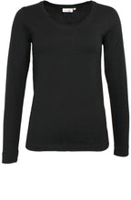Cream Black Jersey Top