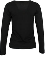 Cream Black Jersey Top