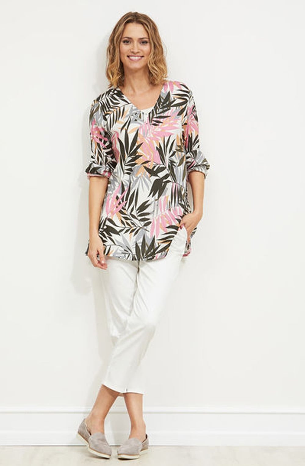 Dada Fern Print Top