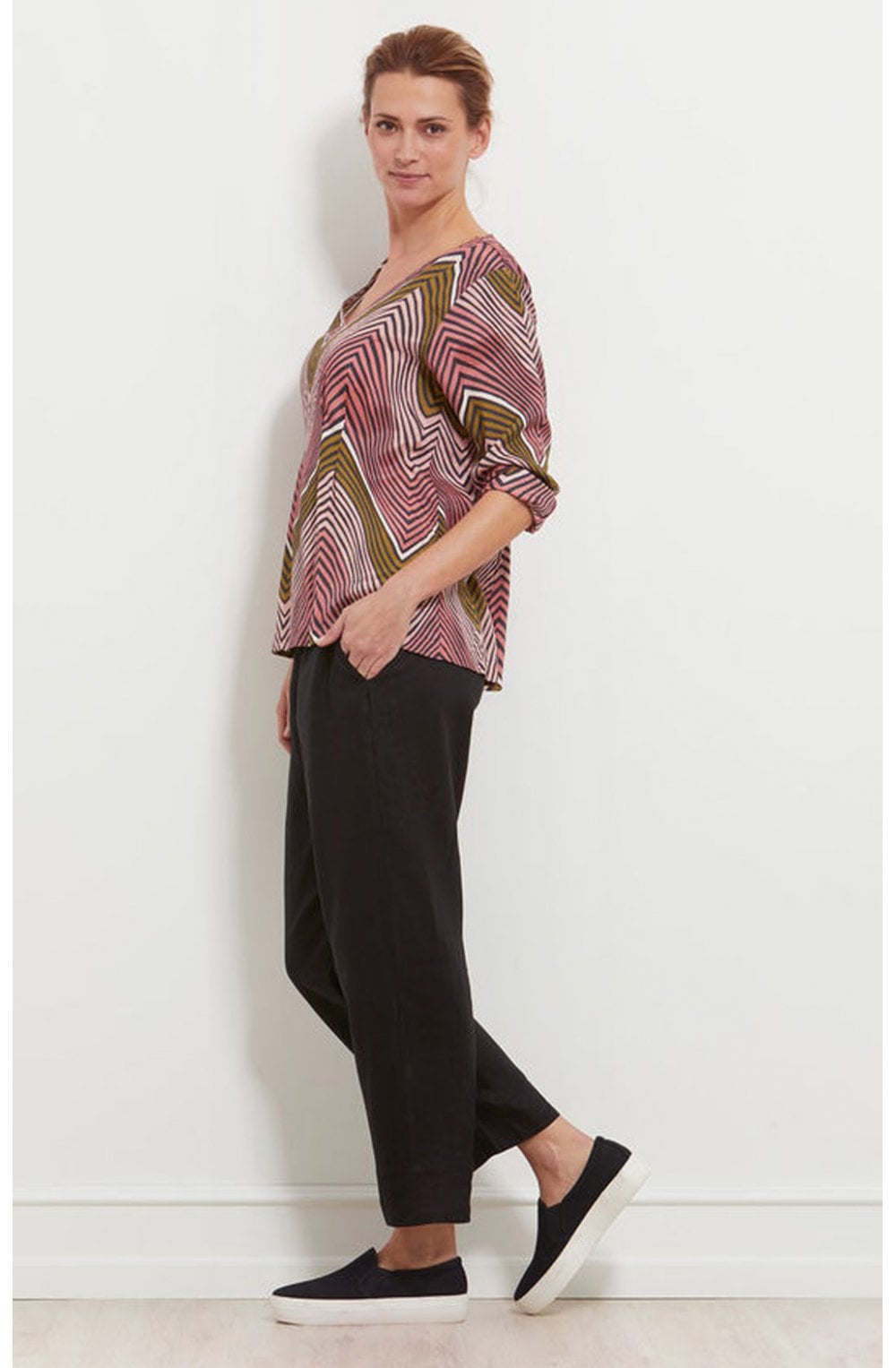 Dafna Blush Zig Zag Design Top