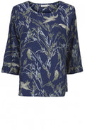 Daina Blue Bird Design Top