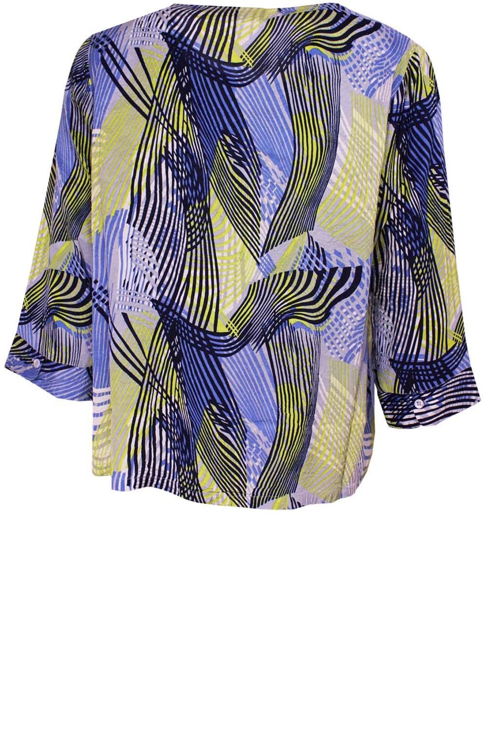 Daina Lime Patterned Top