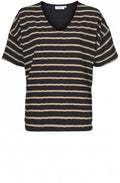 Dalia Striped Jersey Top