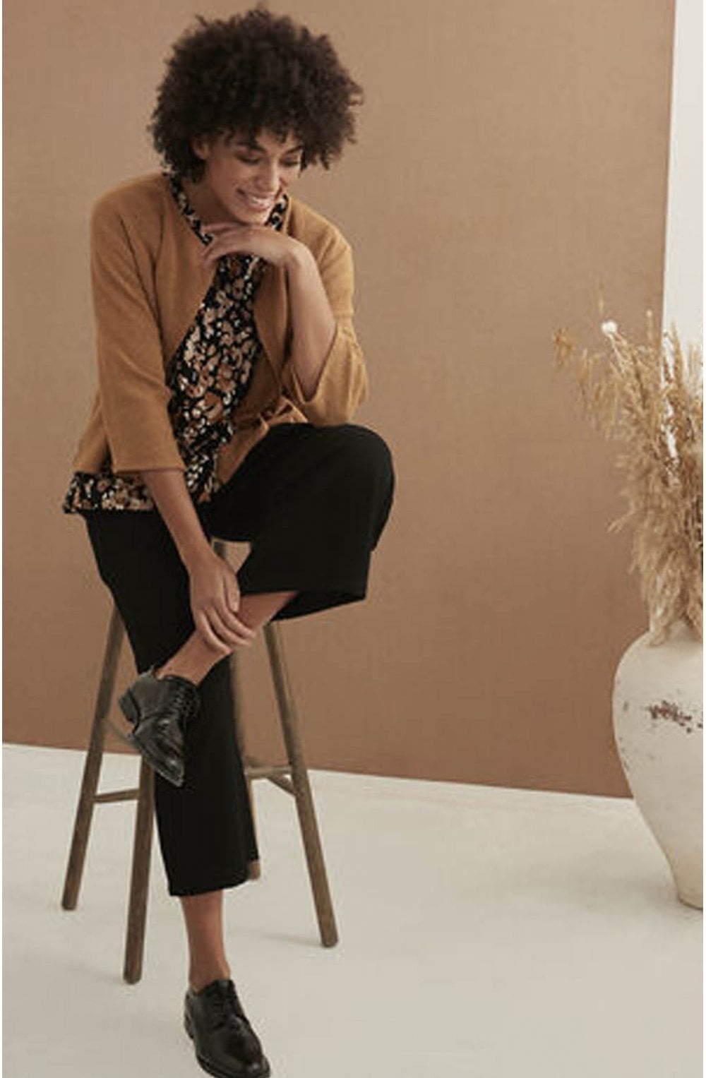 Dalis Abstract Print Top