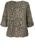Damali Sand Org Animal Print Top