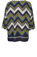 Dana Lime Zig Zag Print Top