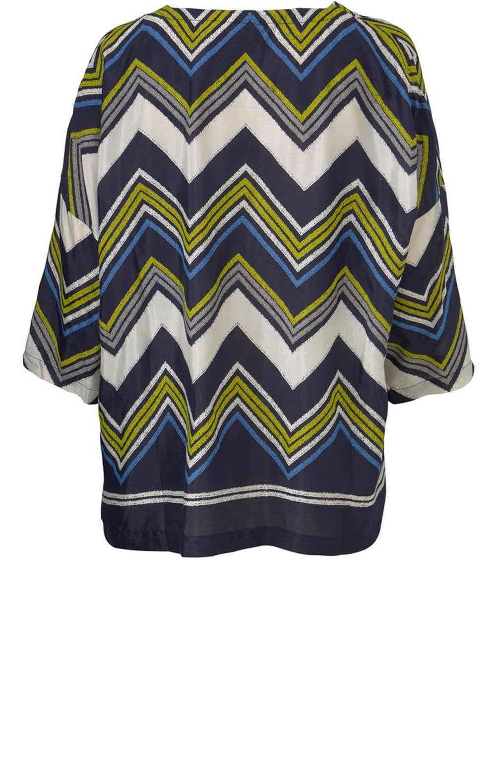 Dana Lime Zig Zag Print Top