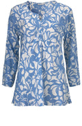 Danica Porcelain Blue Patterned Top