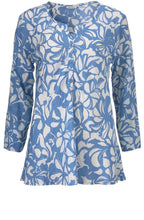 Danica Porcelain Blue Patterned Top