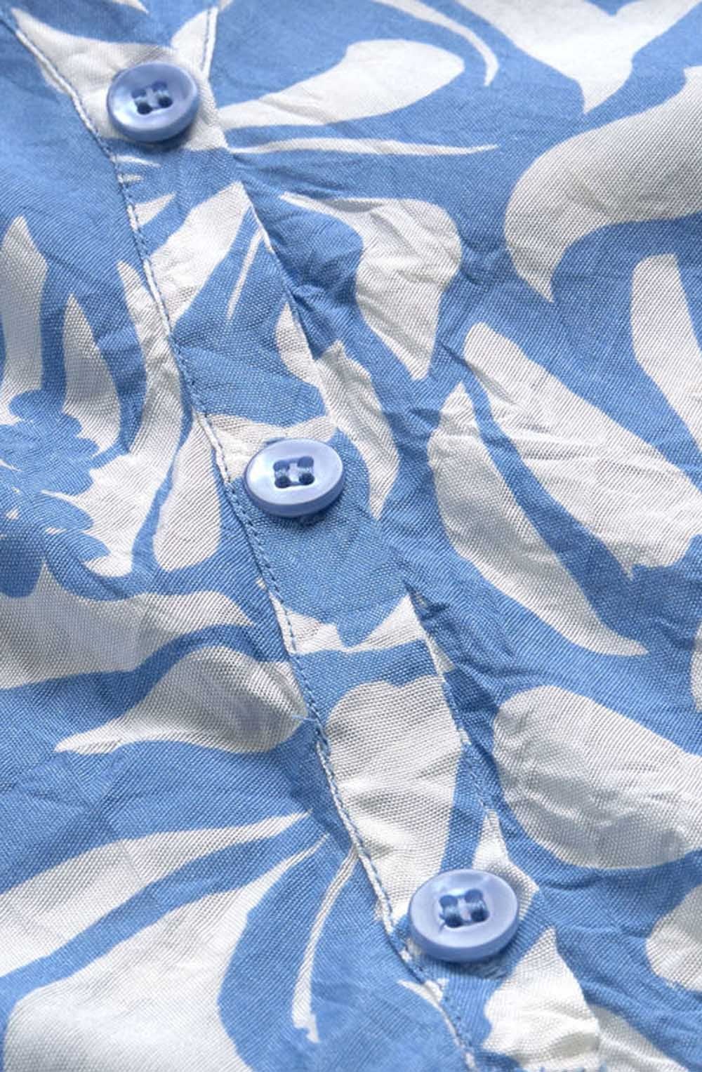 Danica Porcelain Blue Patterned Top