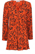Danica Pumpkin Leaf Print Top