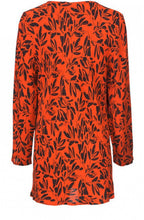 Danica Pumpkin Leaf Print Top