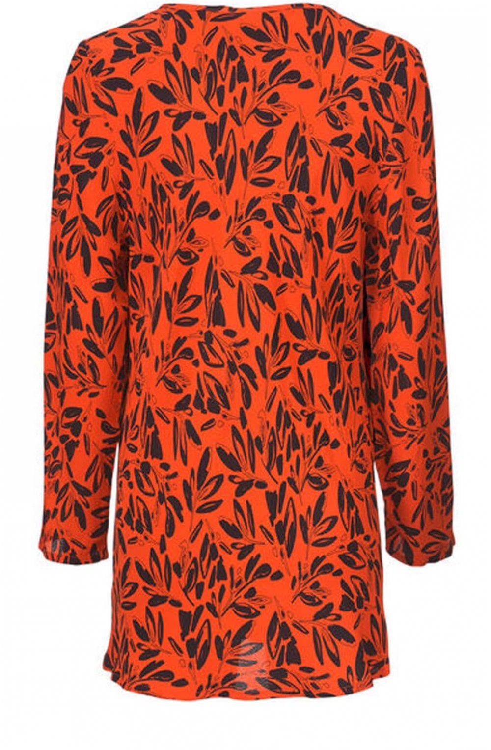 Danica Pumpkin Leaf Print Top