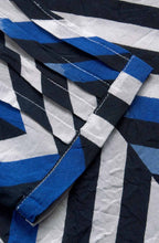 Daniela Greek Blue Stripe Design Top
