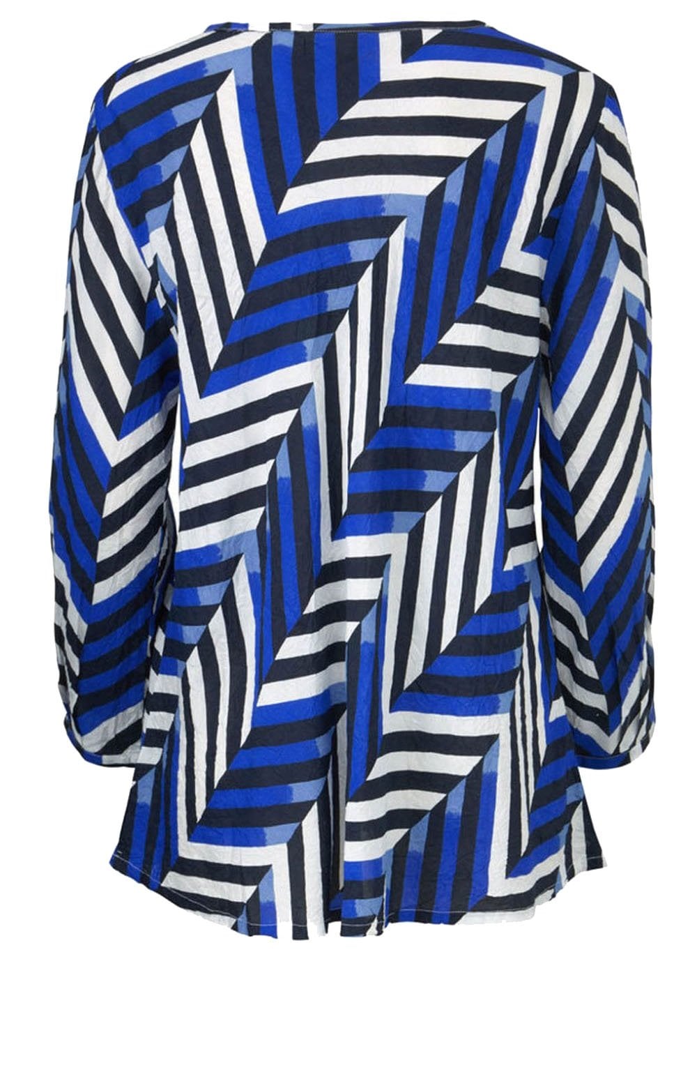 Daniela Greek Blue Stripe Design Top