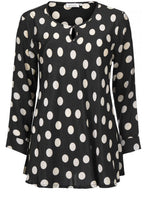 Danita black spotted top