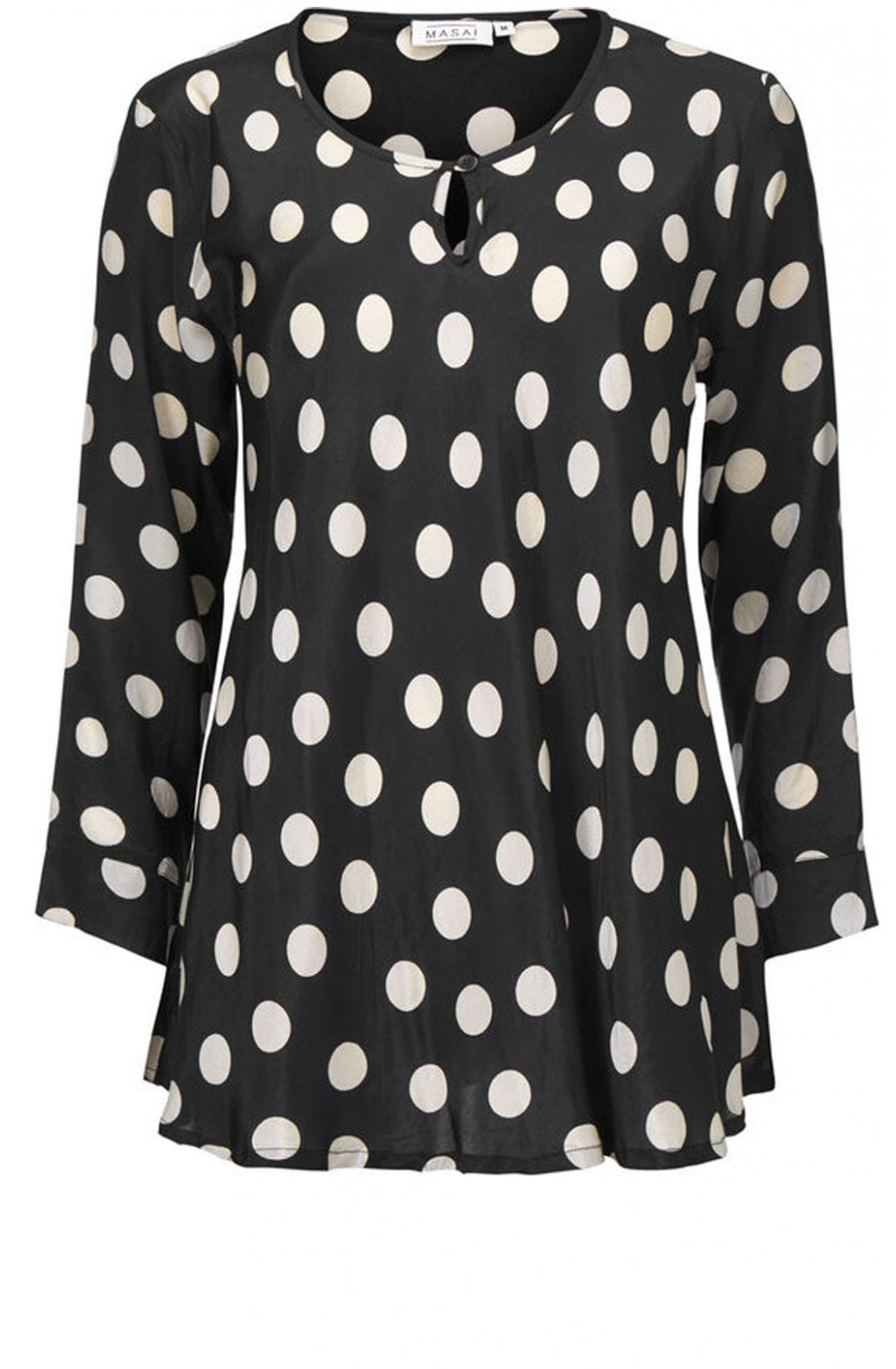 Danita black spotted top