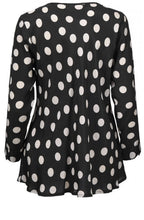 Danita black spotted top