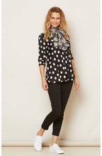 Danita black spotted top