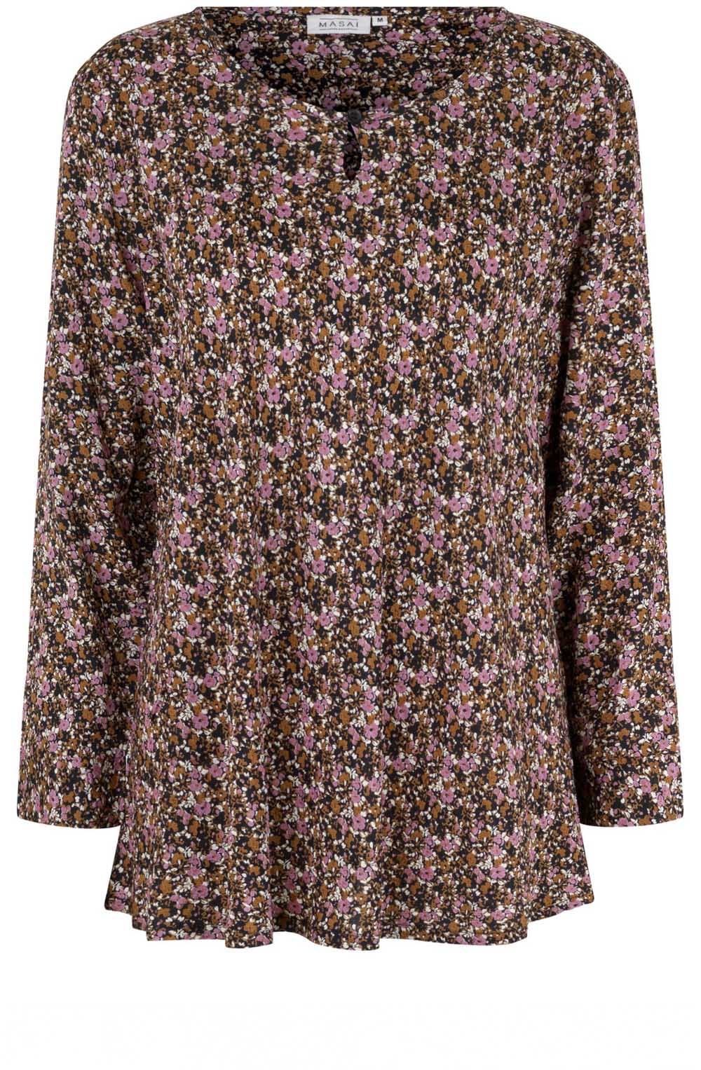 Danita Dusky Orchid Floral Print Blouse