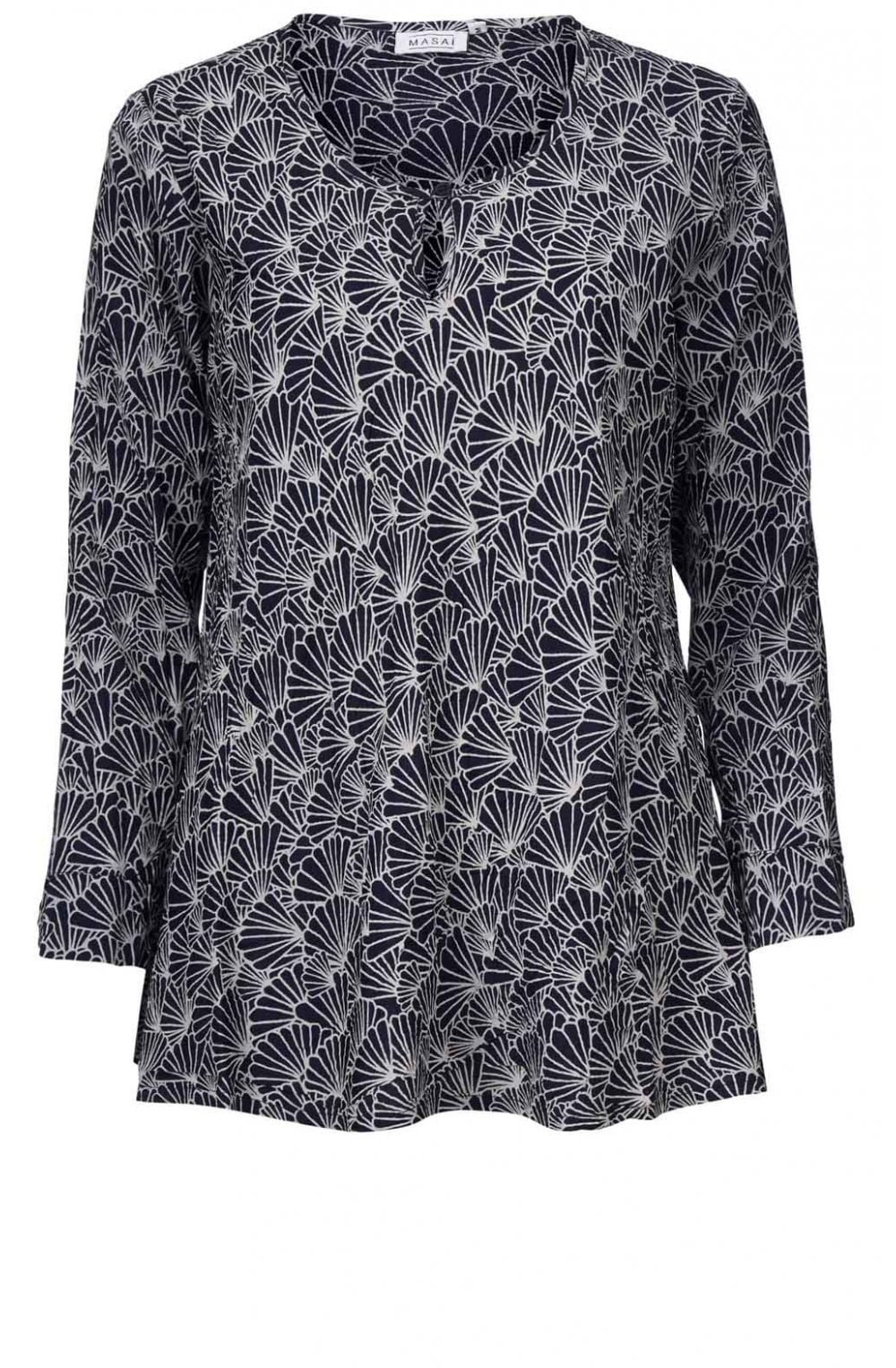 Danita Shell Print Top