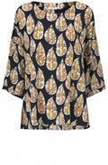 Danuta Leaf Print Top