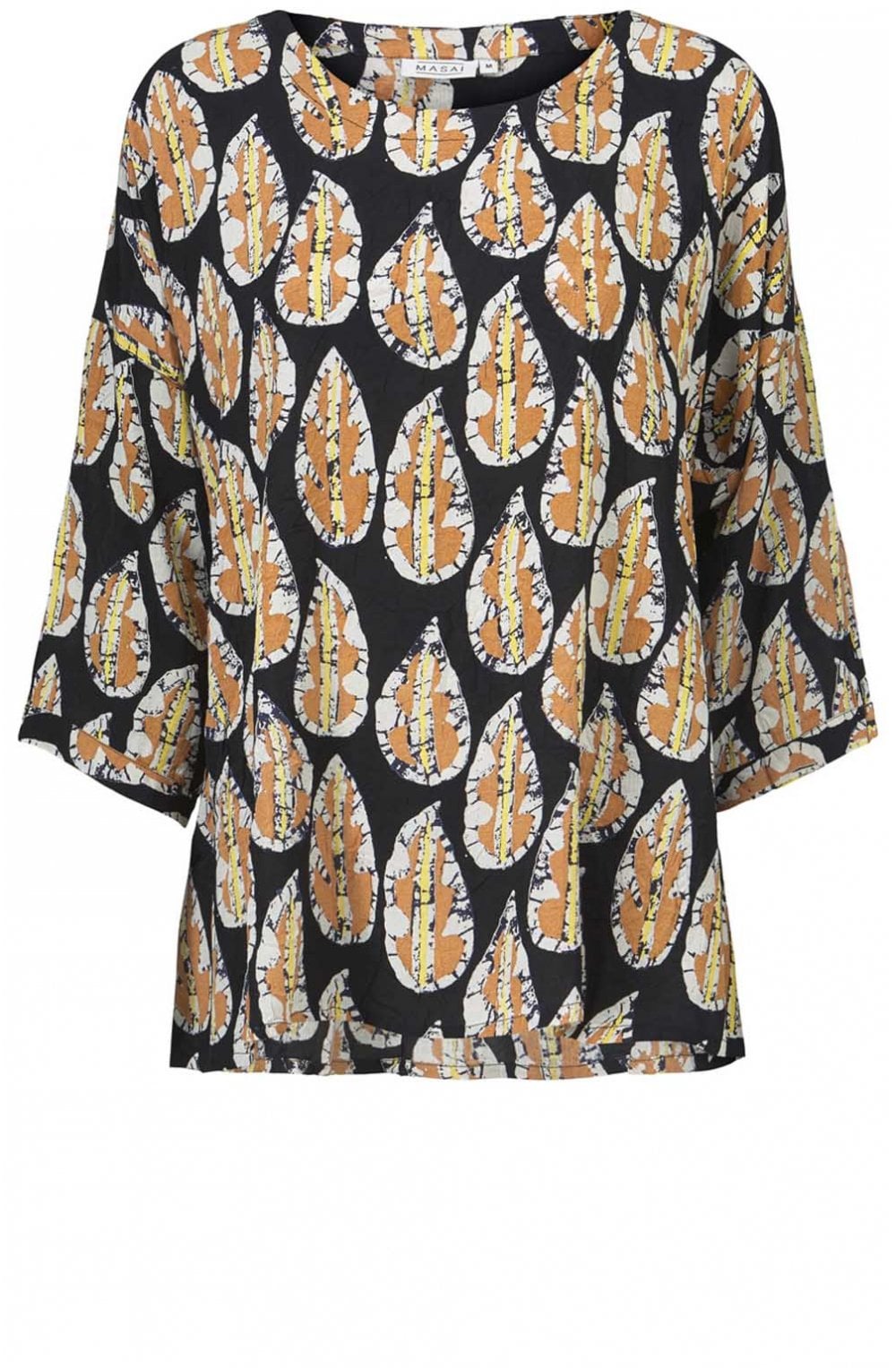 Danuta Leaf Print Top