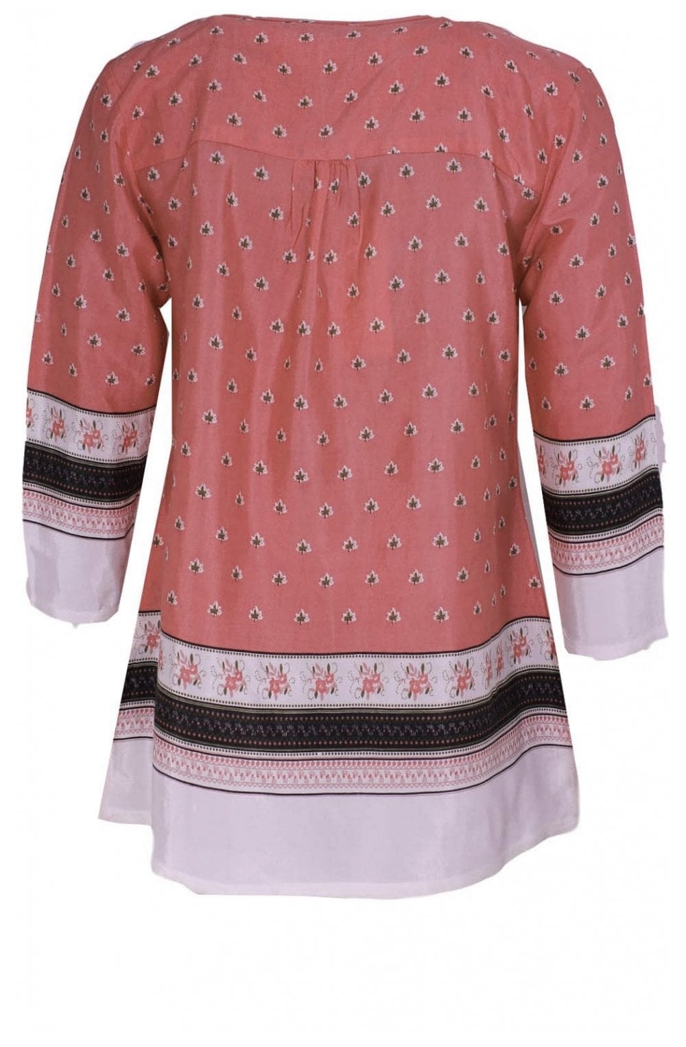 Daria Blush Leaf Design Top