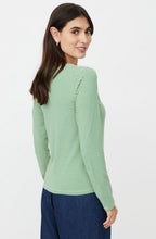Daritha Green Striped Top