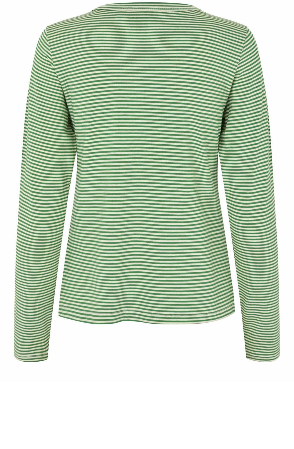Daritha Green Striped Top