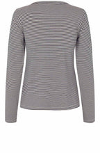 Daritha Navy Striped Top