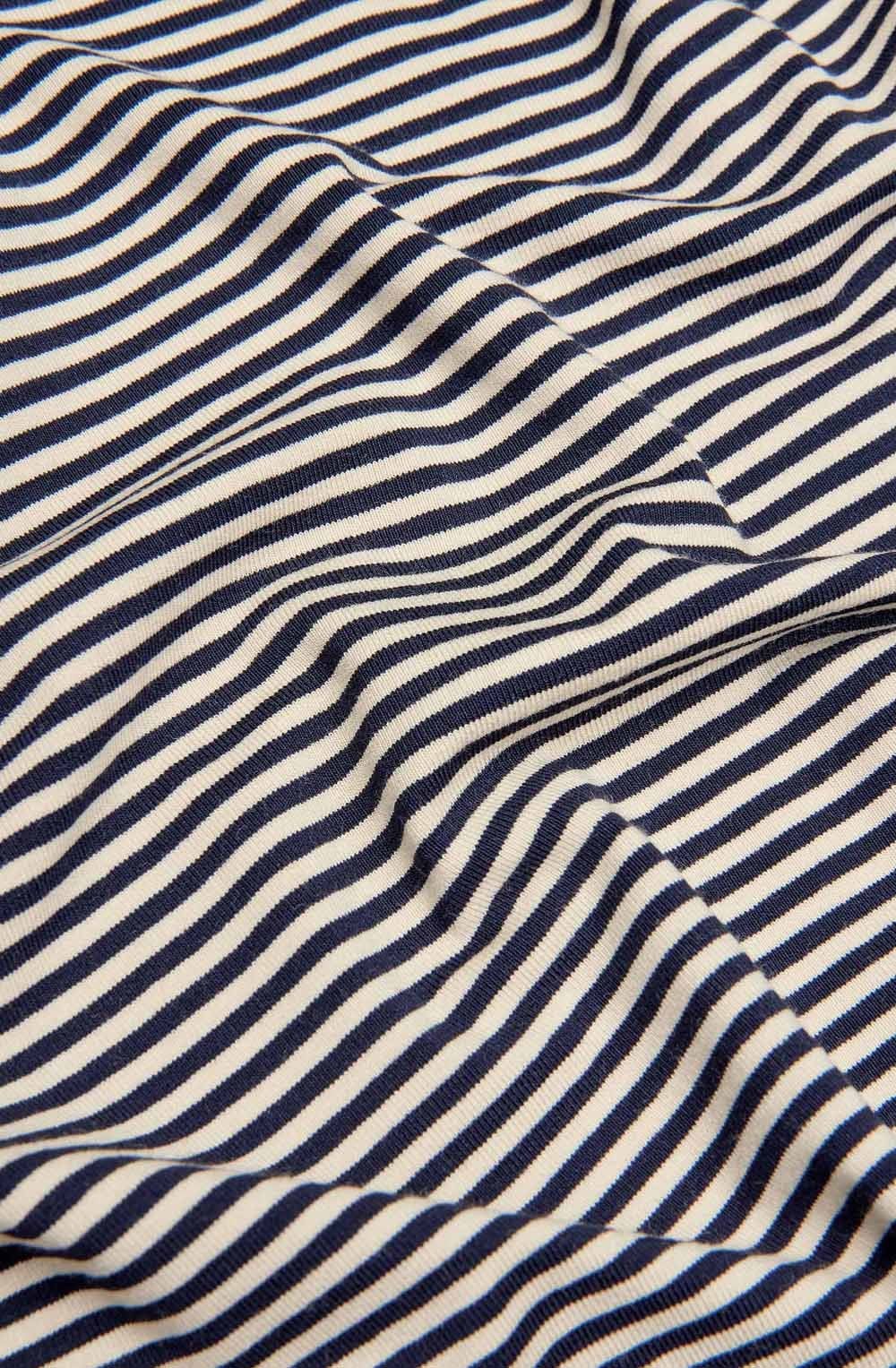 Daritha Navy Striped Top