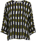 Darla Check Print Top