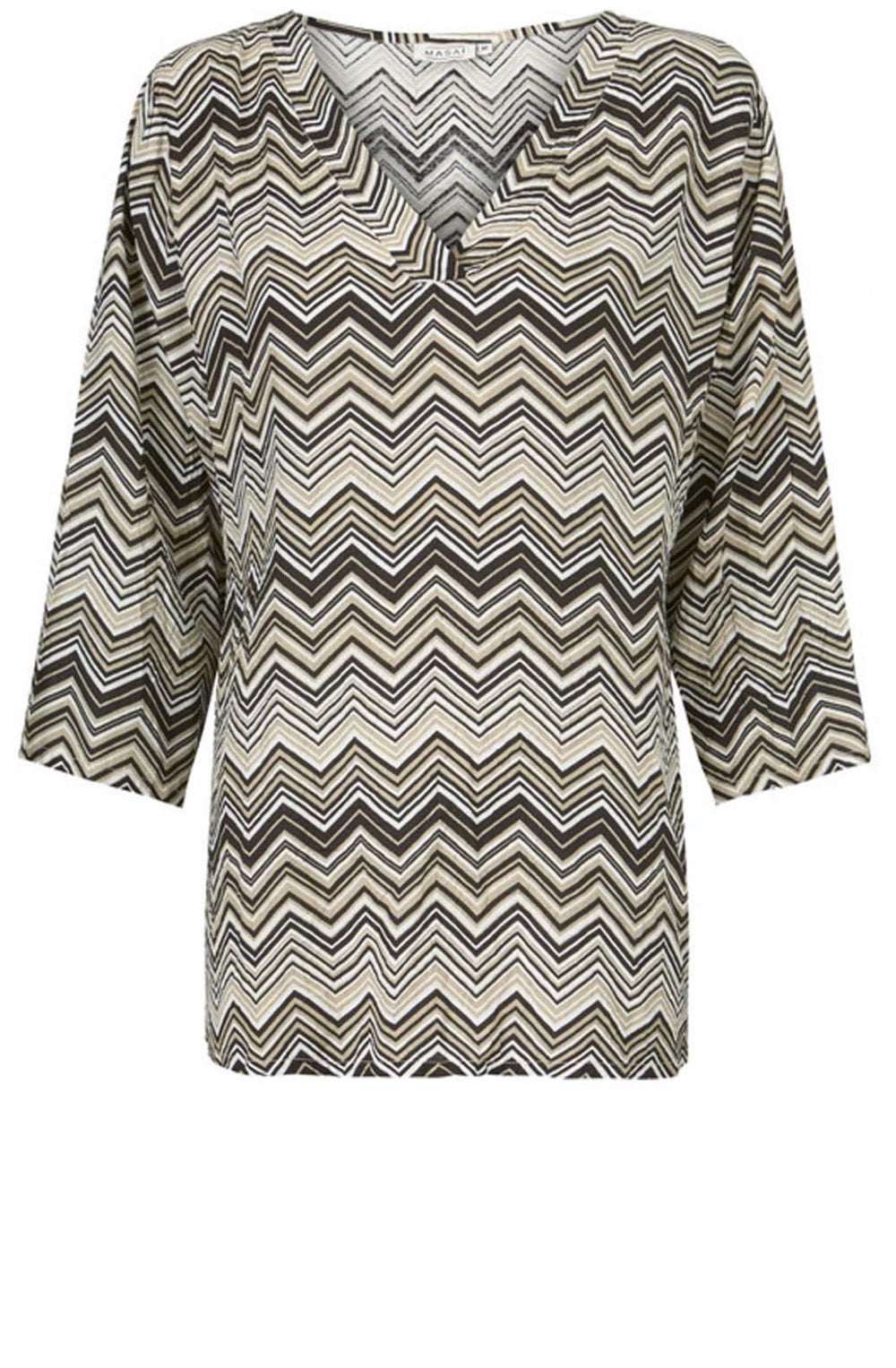 Darla Zig Zag Print Top