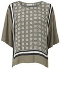 Daryle Square Print Top
