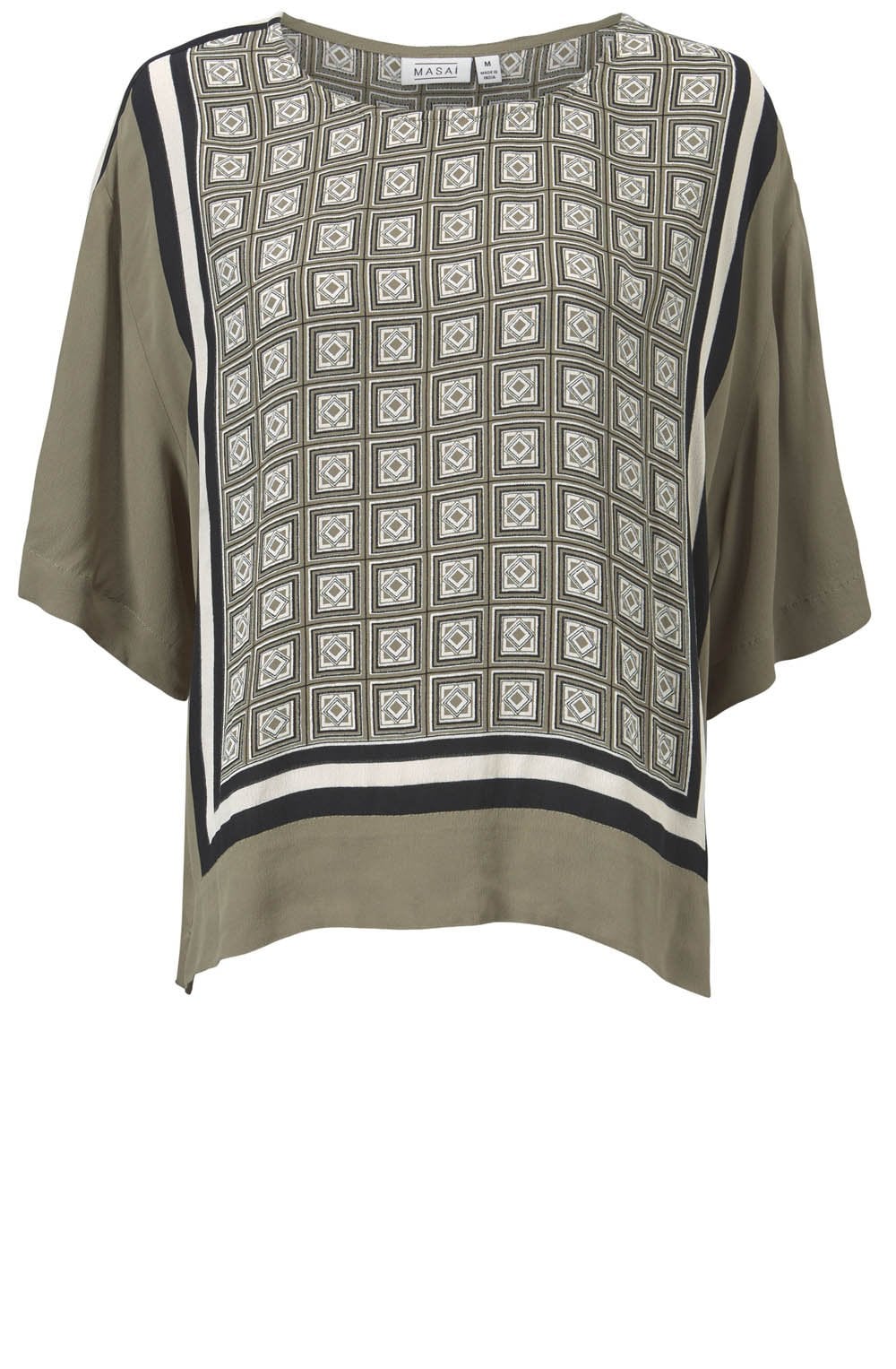 Daryle Square Print Top